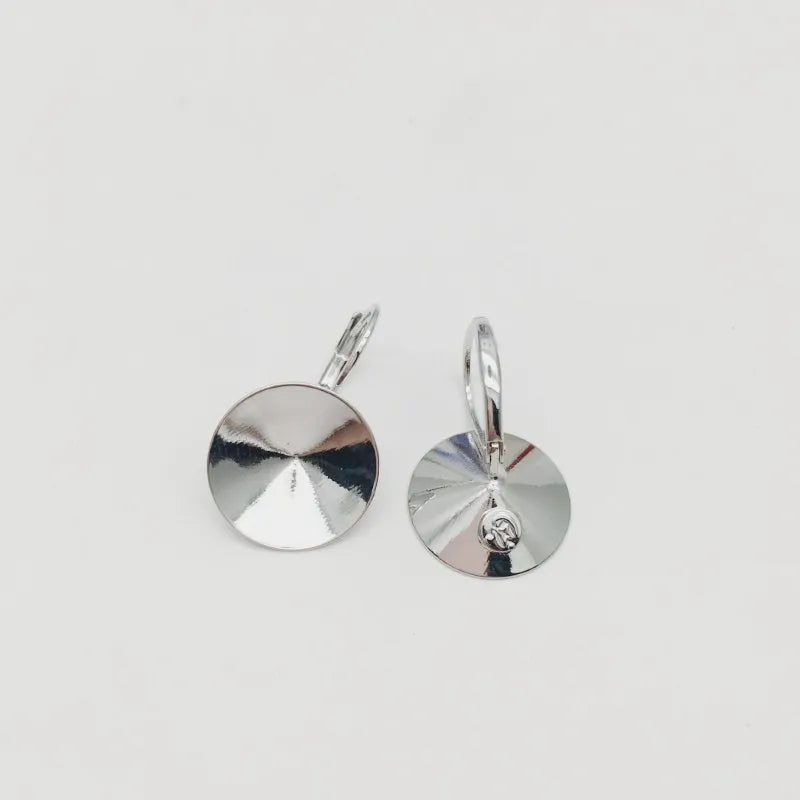 14mm Rivoli Earrings Findings 1122 Austrian Crystal Copper Settings With French Lever Back For Jewelry DIY Making