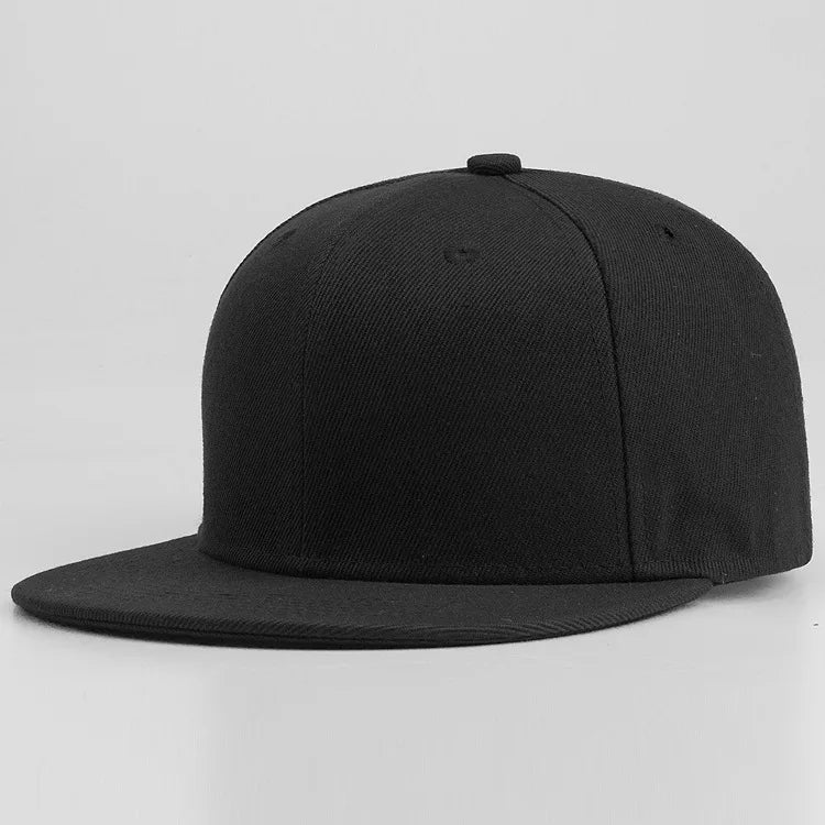 Big Size Back Closure Baseball Cap Flat Bill Plain Sport Hat Oversize Large Men Women Fitted Cap 56cm to 64cm