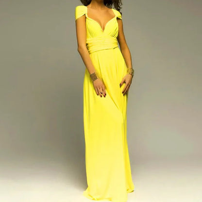 Women Multiway Wrap Convertible Boho Maxi Club Red Dress Bandage Long Dress Party Bridesmaids Infinity Robe Longue Femme