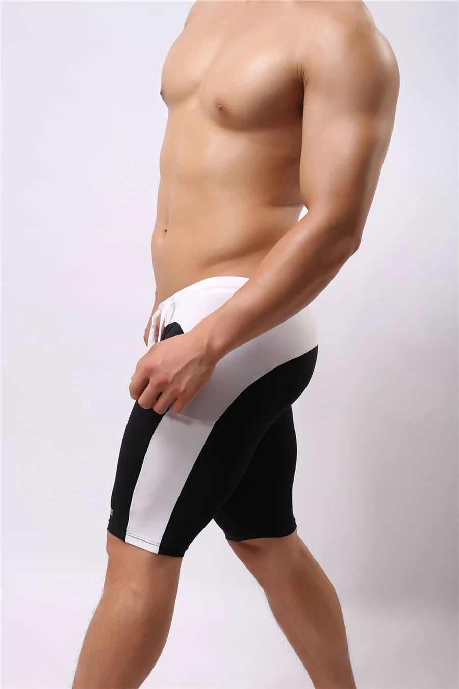 Men's Beach Wear Multifunctional Shorts Soft Nylon Fabric Knee-length Tights Trunks Shorts Men Board Shorts