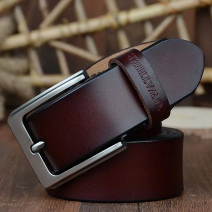 men belt cow genuine leather designer belts for men high quality fashion vintage male strap for jeans cow skin XF002