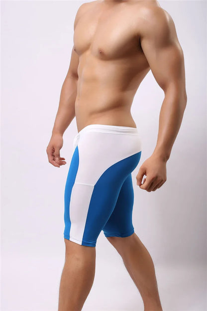 Men's Beach Wear Multifunctional Shorts Soft Nylon Fabric Knee-length Tights Trunks Shorts Men Board Shorts