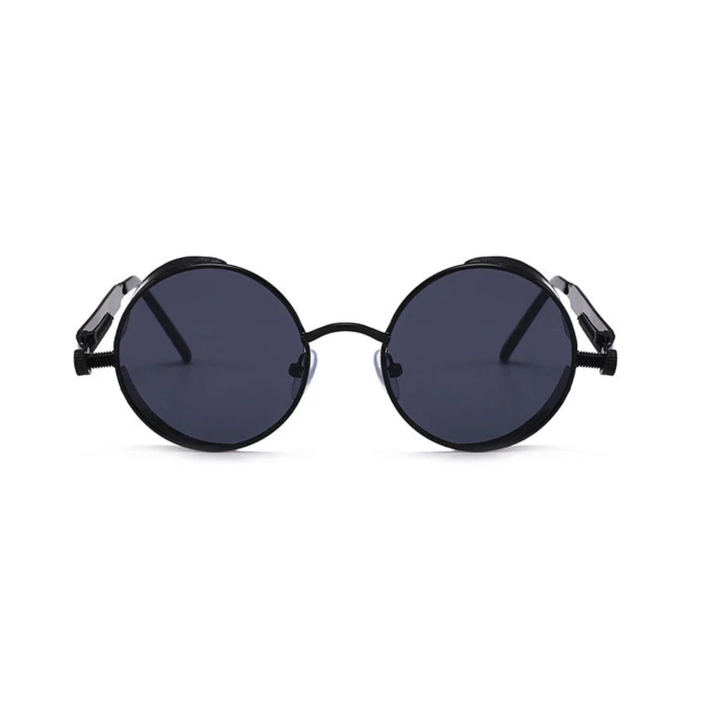 Vintage Steampunk Red Sunglasses Men Round Punk Alloy Metal Retro Sun Glasses Women 2026 Goggles Gothic Style Shades