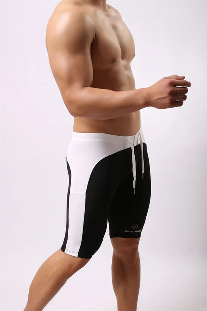 Men's Beach Wear Multifunctional Shorts Soft Nylon Fabric Knee-length Tights Trunks Shorts Men Board Shorts