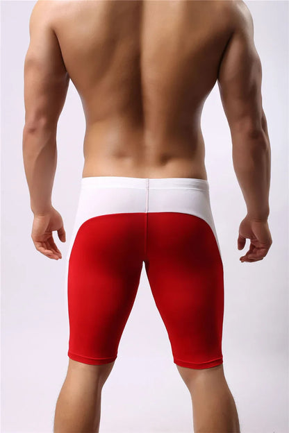Men's Beach Wear Multifunctional Shorts Soft Nylon Fabric Knee-length Tights Trunks Shorts Men Board Shorts