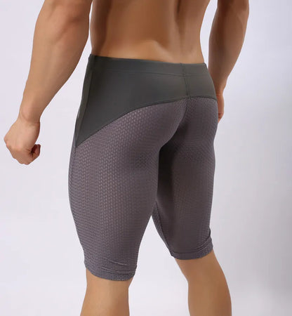 Summer Style Shorts Breathable Mesh Men Tight Beach Shorts Men Multifunction Knee Length Board Shorts Beach Wear