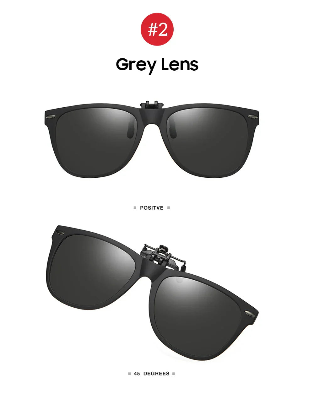 Men Photochromic Polarized Lens Flip Up Clip on Sunglasses Women Driving Sun Glasses with Clips 2026 Trending Product