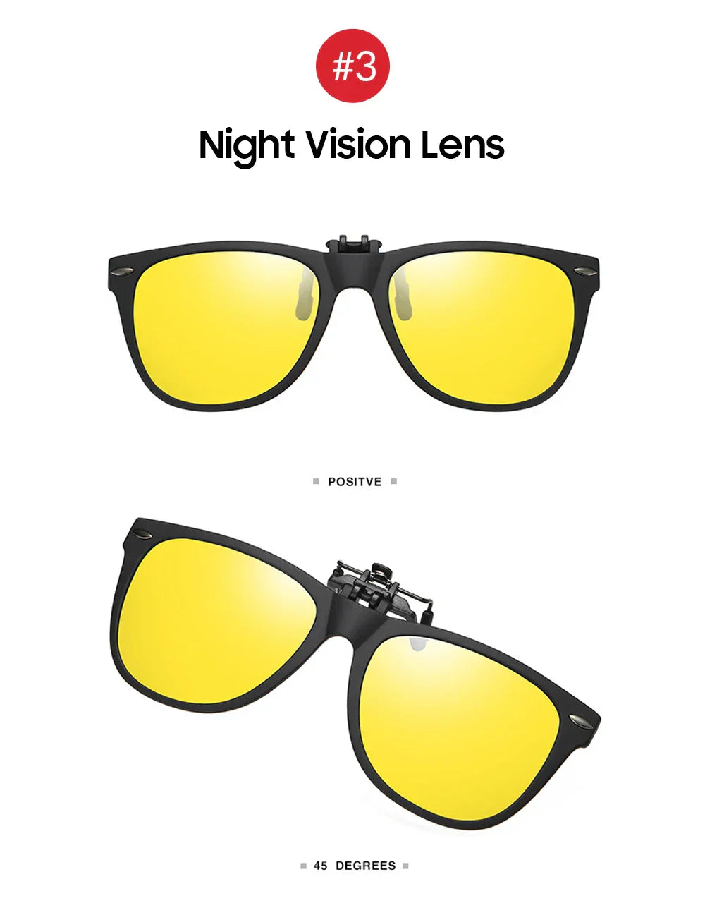 Men Photochromic Polarized Lens Flip Up Clip on Sunglasses Women Driving Sun Glasses with Clips 2026 Trending Product