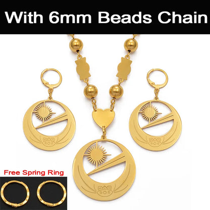 Necklaces Earrings for Women Girls With Flower Jewelry sets , Party Birthday Goods #107221