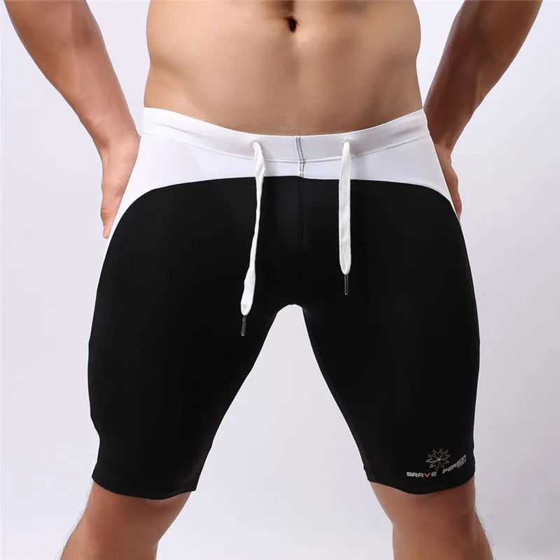 Men's Beach Wear Multifunctional Shorts Soft Nylon Fabric Knee-length Tights Trunks Shorts Men Board Shorts