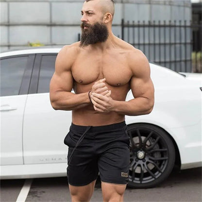 Running Shorts Men Sports Jogging Fitness Shorts Quick Dry beach pants Gym