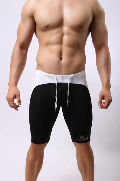 Men's Beach Wear Multifunctional Shorts Soft Nylon Fabric Knee-length Tights Trunks Shorts Men Board Shorts