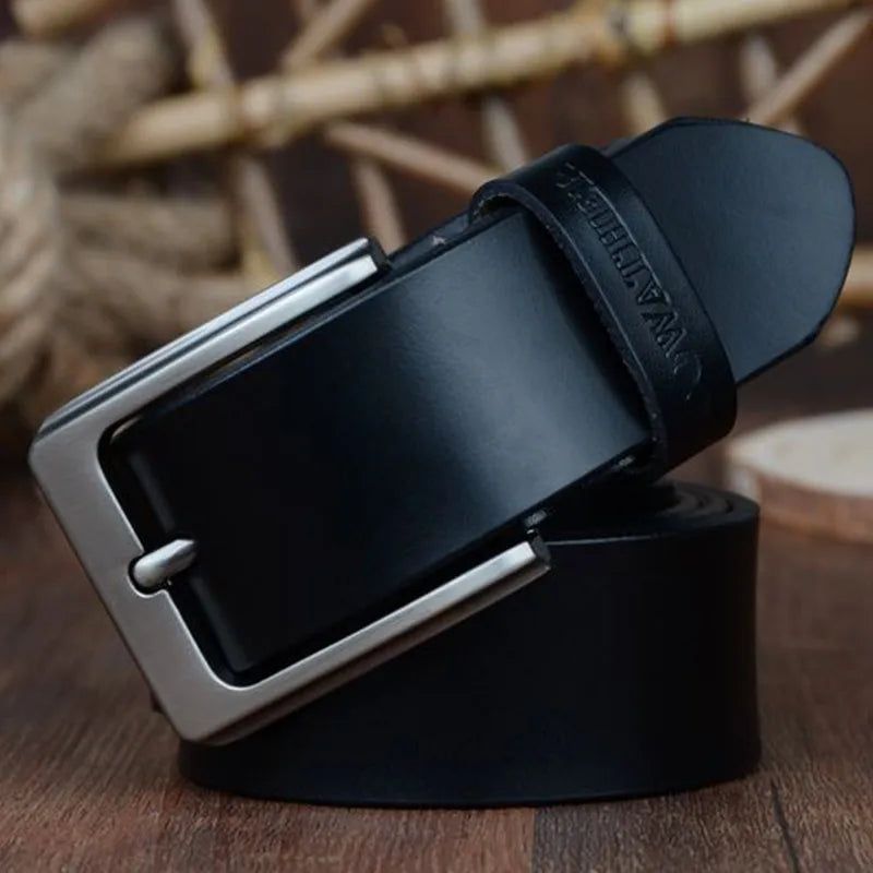 men belt cow genuine leather designer belts for men high quality fashion vintage male strap for jeans cow skin XF002