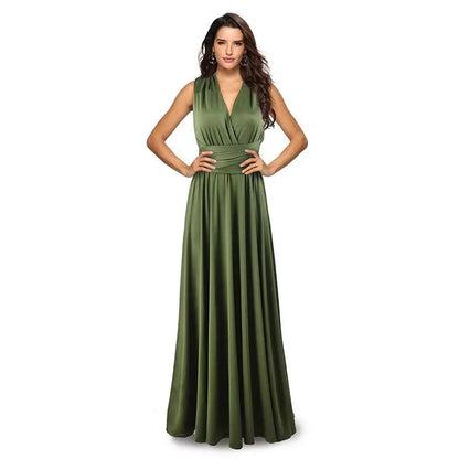 Women Multiway Wrap Convertible Boho Maxi Club Red Dress Bandage Long Dress Party Bridesmaids Infinity Robe Longue Femme
