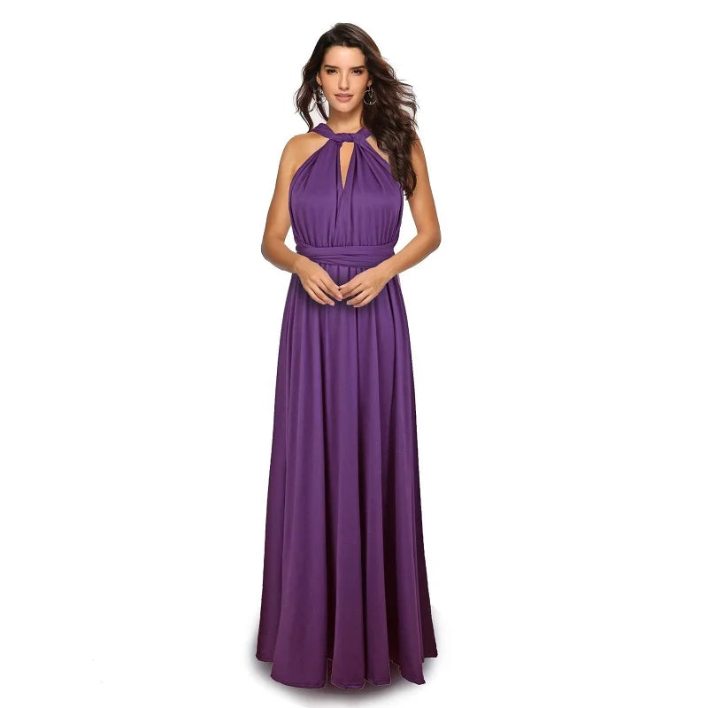 Women Multiway Wrap Convertible Boho Maxi Club Red Dress Bandage Long Dress Party Bridesmaids Infinity Robe Longue Femme