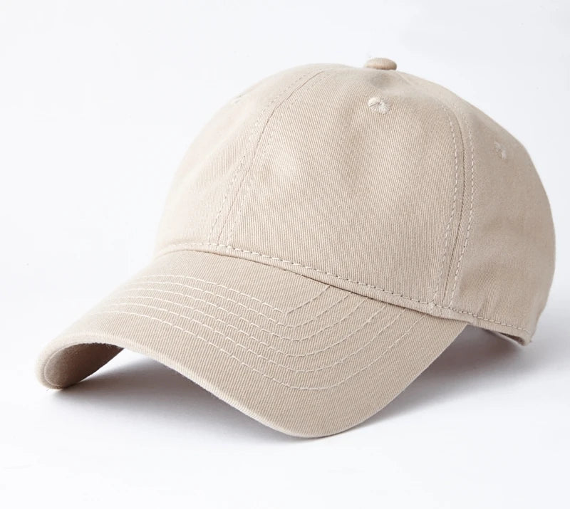 Oversize Baseball Caps 100% Cotton Summer Sports Sun Hats for Women Men Big Head Plain Large Snapback Cap Unisex