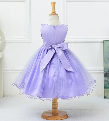 Baby Children Girl Dress NEW Kids Ceremonies Party Summer Princess Wedding Party dress sequins Sleeveless For Girls Clothes