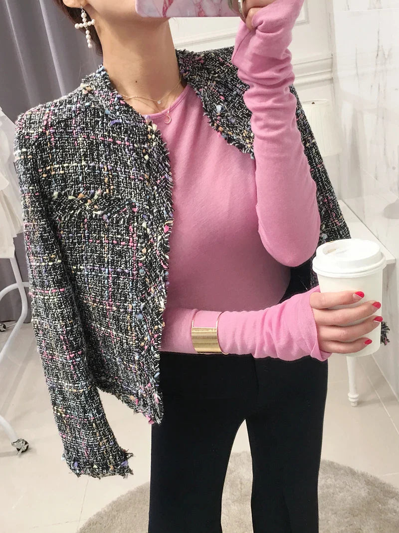Shirt Women T-Shirt Long Sleeve Korean Style Slim Basic Elasticity Tshirt Top Womens Clothing T Shirt Femme