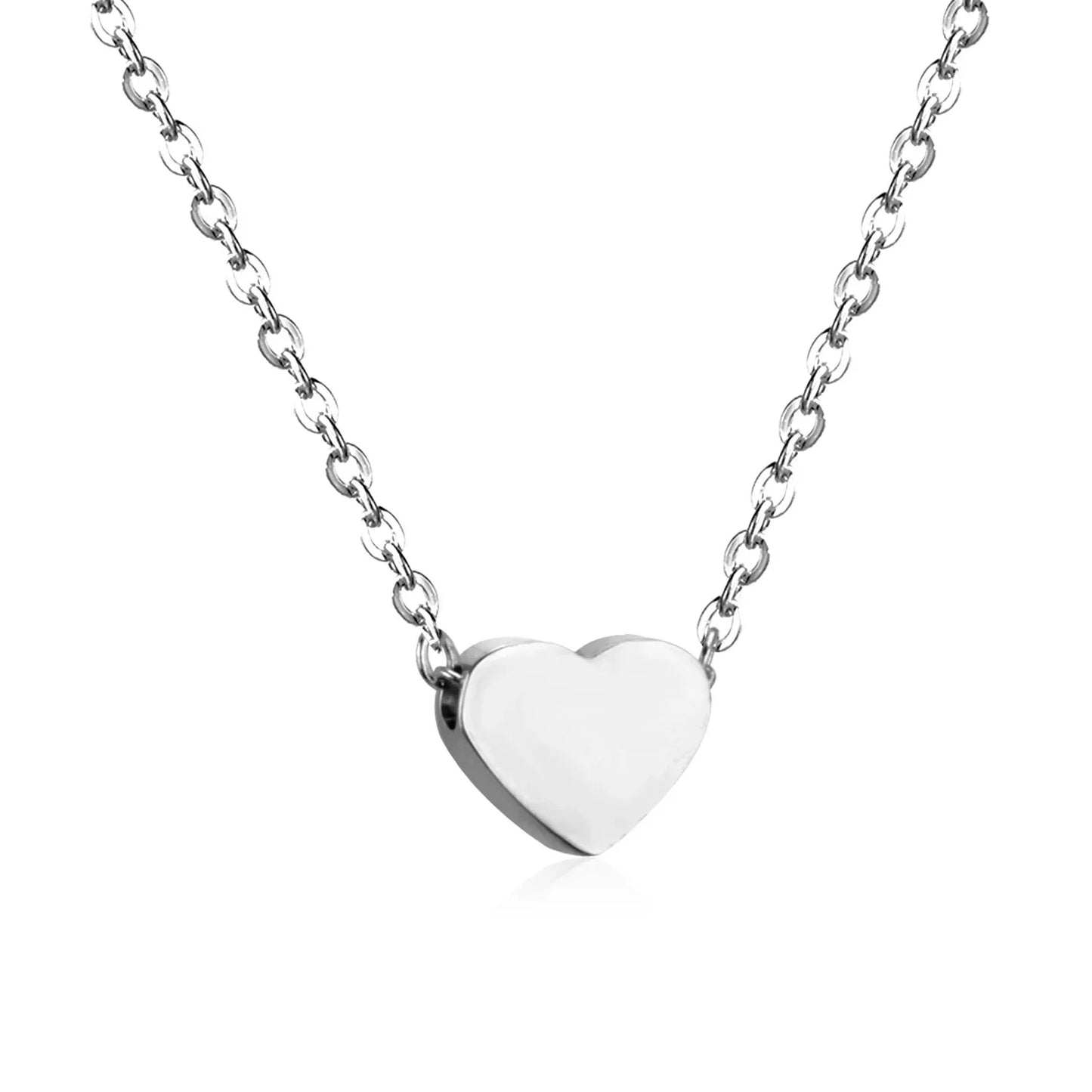 Heart Star Moon Pendant Necklaces Tiny Charms Stainless Steel Choker Women/Girls Y2K Sweater Boho Jewelry Collares