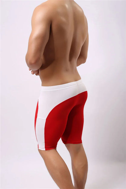 Men's Beach Wear Multifunctional Shorts Soft Nylon Fabric Knee-length Tights Trunks Shorts Men Board Shorts