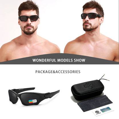 Outdoor Sports Polarized Sunglasses Men Curve Cutting Frame Stress-Resistant Lens Shield Sun Glasses Women KD0623