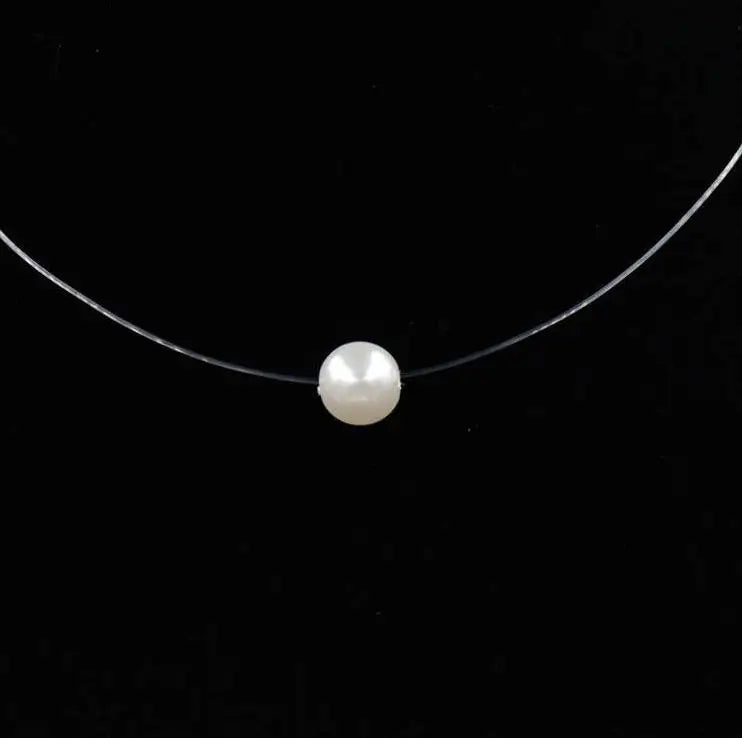 2019 Female New Heart Star Necklace Meteorite Pendant Transparent Fishing Line Invisible Women Zircon Pendants Necklace Jewelry