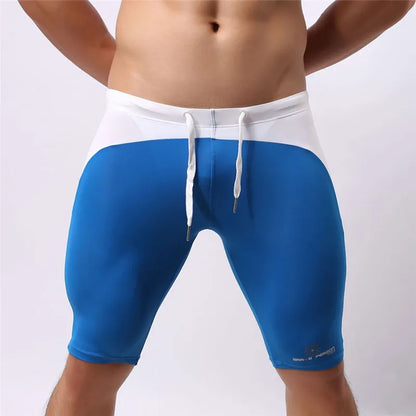 Men's Beach Wear Multifunctional Shorts Soft Nylon Fabric Knee-length Tights Trunks Shorts Men Board Shorts