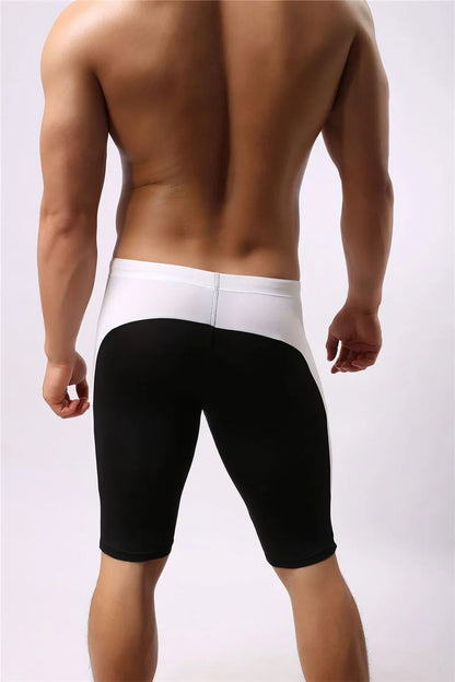 Men's Beach Wear Multifunctional Shorts Soft Nylon Fabric Knee-length Tights Trunks Shorts Men Board Shorts