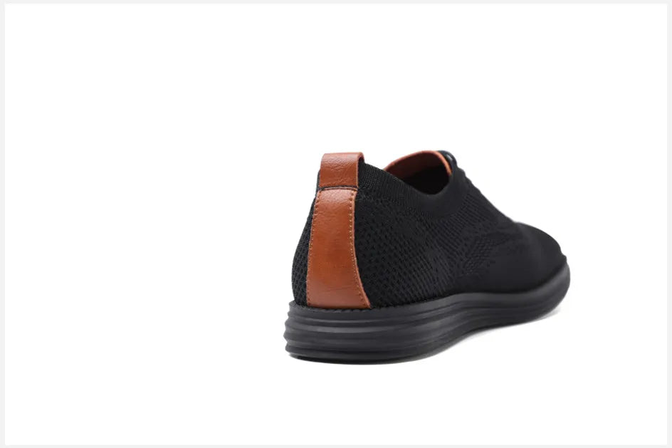 Male Sneakers Summer Knitted Mesh Casual Shoes Lightweight Casual Shoes Breathable Walking Footwear Shoes For Men