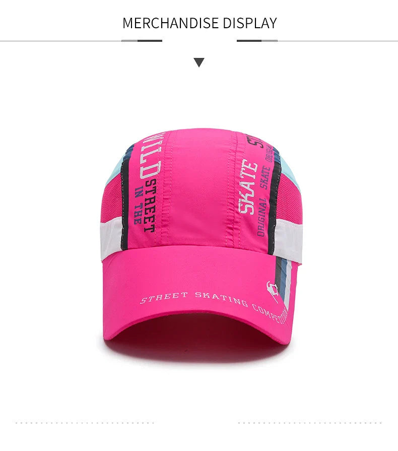 Quick Drying Thin Breathable Baseball Cap Men Women Sport Outdoor Hiking