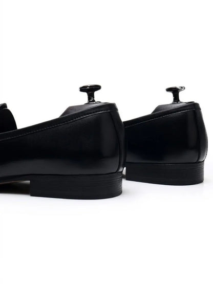 Spring Men Office Work Formal Shoes Slip On Loafers White Moccasin Gommino Wedding Vintage Tassels Genuine Leather Dress Shoes