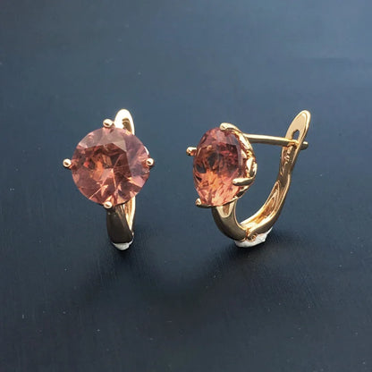Simply Zultanite Earring 925 Silver Sterling Stone Color Change Rose Gold Plated Jewelry For Women Wedding Party Gift