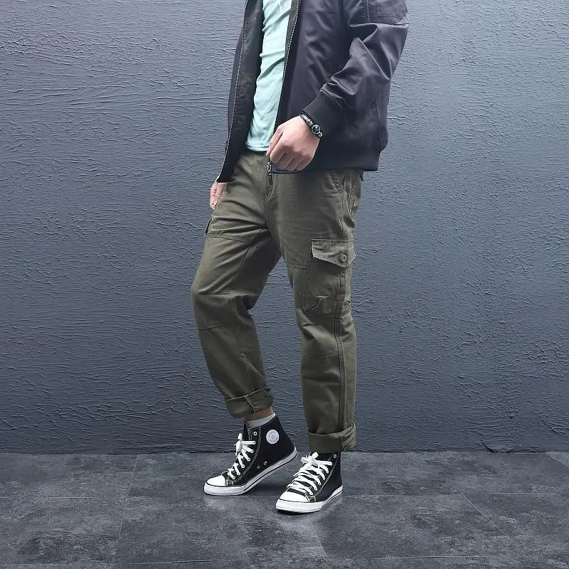 Big Size Men's Tactical Trousers Loose Casual Pants Running Overalls Men's Sweatpants Sports Hiking Outdoor Clothes Work Pants