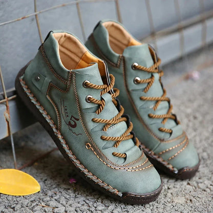 Handmade Leather Casual Men Shoes Winter With Fur Shoes Men Loafers Comfort Walking Shoes Men Flats Hot Sale Moccasins Shoes