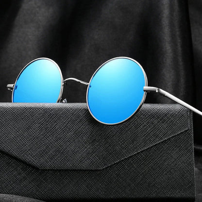 Retro Polarized Round Metal Frame Sunglasses Eyewear For Men and Women Driving Fishing Brand Designer Sun Glasses UV400