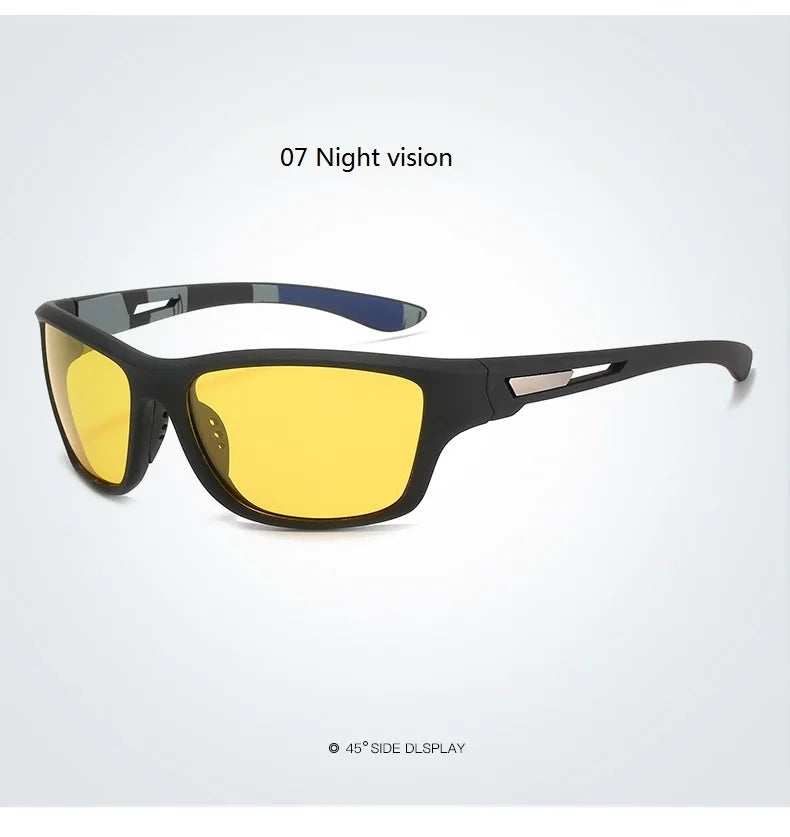 Men's Polarized Fishing Sunglasses With Glasses Chain For Men Women Driving Hiking Sun Glasses Fishing Eyewear