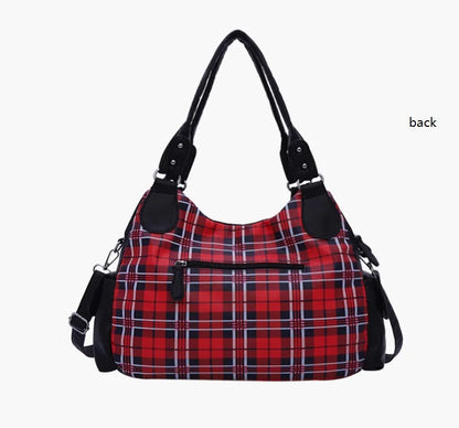 Women Handhag Designers Luxury Hand bags Fashion Women Plaid Shoulder Bags Female Top-handle Bags Large Purse Hobos