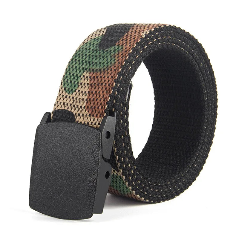 Fashion New Unisex Trousers Belts Canvas Belt metal buckle Men Women Boys Jeans belts Candy Colors Top quality120cm luxury belts