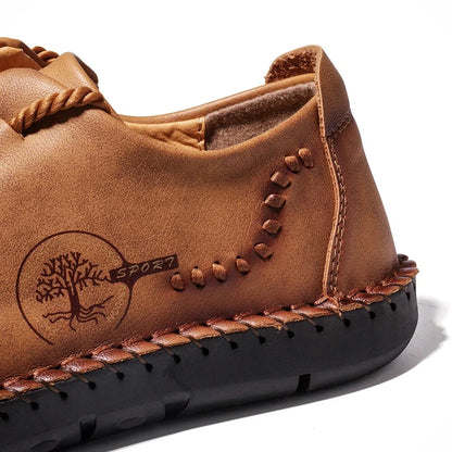 Handmade Leather Casual Men Shoes Design Sneakers Men Comfortable Leather Men Loafers Hot Sale Moccasins Driving Shoes Plus Size