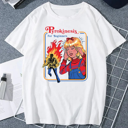 Let's Sacrifice Toby Horror Satanist Graphic Tops Unique Creative Cartoon Streetwear Unisex Scary Short-sleev Tee Ropa Hombre
