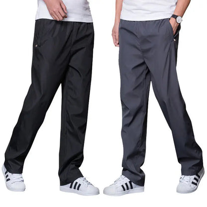Spring Summer Men's Sportwear Casual Mens Joggers Pants Loose Straight Trousers Large Size Sweatpants Fashion Tracksuit Men