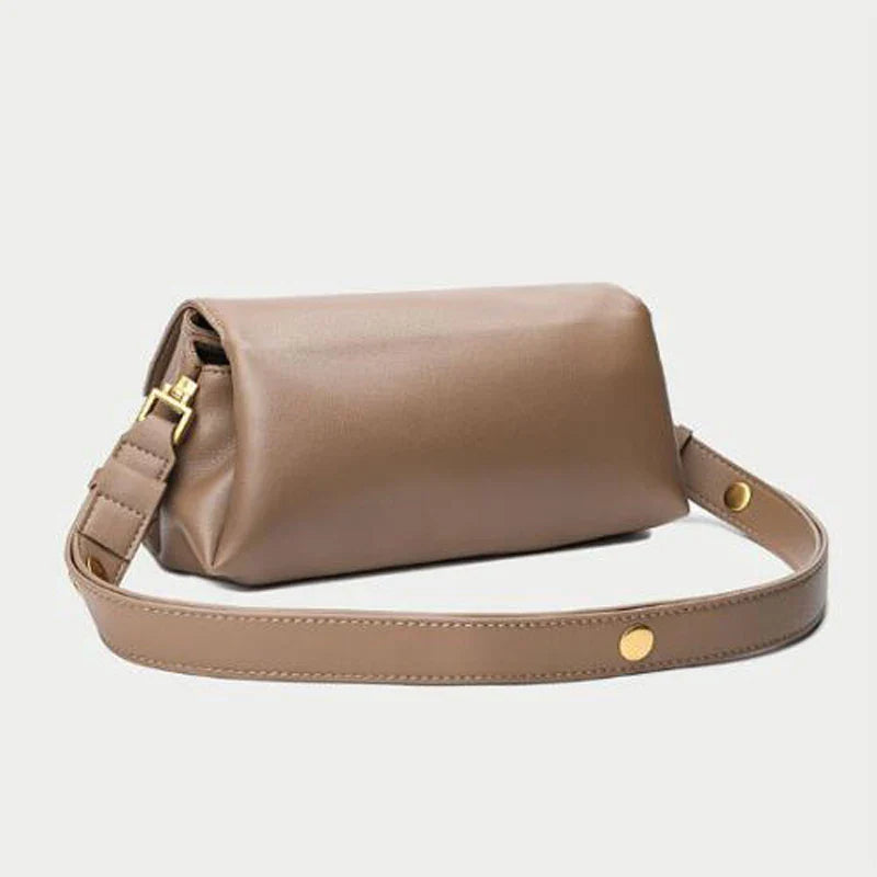Leather Shoulder Bag for Women, Crossbody Bags, Multi Pockets, Adjustable Strap Purse, Luxury Handbag, Brand Design, Fashion