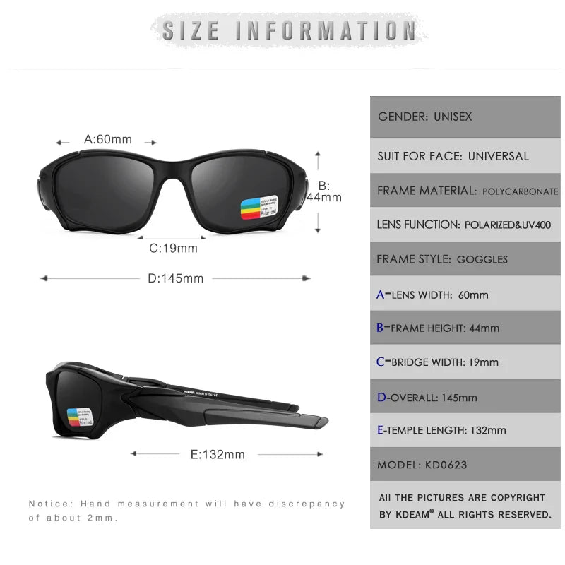 Outdoor Sports Polarized Sunglasses Men Curve Cutting Frame Stress-Resistant Lens Shield Sun Glasses Women KD0623