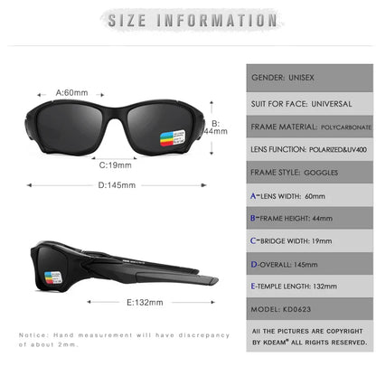 Outdoor Sports Polarized Sunglasses Men Curve Cutting Frame Stress-Resistant Lens Shield Sun Glasses Women KD0623