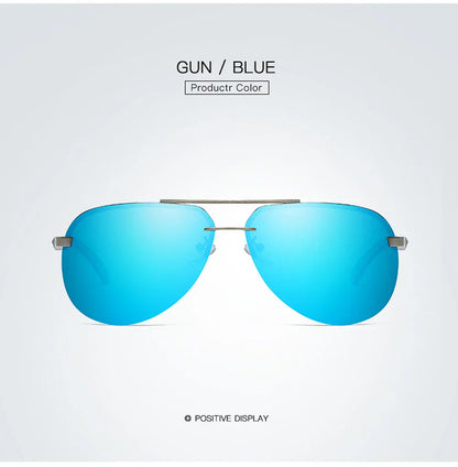 New Polarized Men Sunglasses Classic Driving Sun Glasses Metal Frame Mirror Lens Sunglasses Men/Women