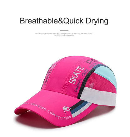 Quick Drying Thin Breathable Baseball Cap Men Women Sport Outdoor Hiking