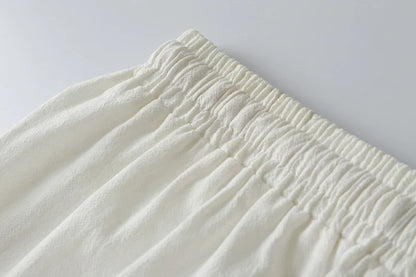Cotton Linen Short Men Length Knee  8XL 9XL 13XL 170KG Large Size High Waist Shorts Male Long Men's Summer Breeches