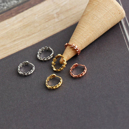 925 Sterling Silver Minimalist 18k Gold Plated Leaf Stud Earrings for Women Charm Teen Party Jewelry Ear Buckle Female