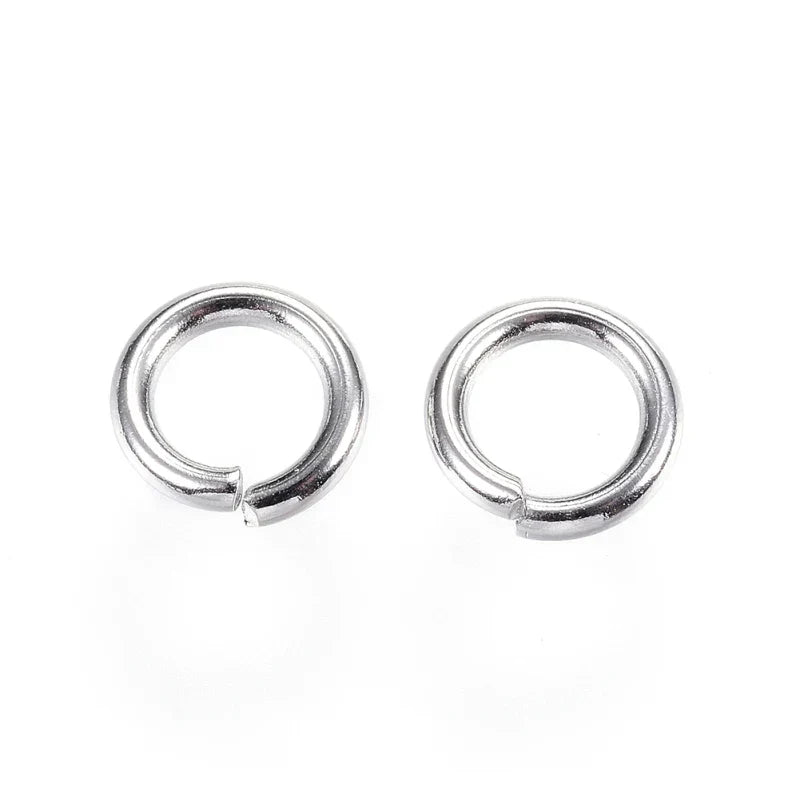 304 Stainless Steel Jump Rings Close Unsoldered Jump Rings for Jewelry Accessories Lovers 4mm 5mm 6mm 7mm 8mm 9mm 10mm