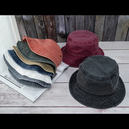New Unisex Bucket Hat Fashion Washed Denim Cap Design Men Panama Hats Women Summer Outdoor Casual Sunscreen Visor Fisherman Caps